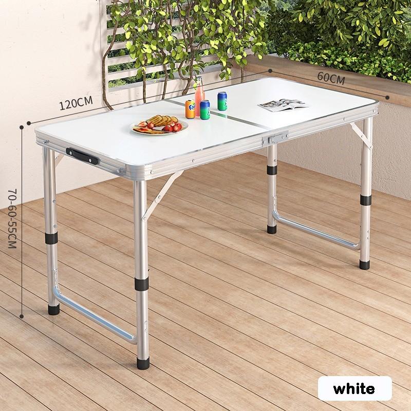 120 * 60 * 70cm 55-70cm Ayarlanabilir Yükseklik Yemek Masası Piknik Seyahat Malzemeleri Taşınabilir Dış Mekan Katlanabilir Masa