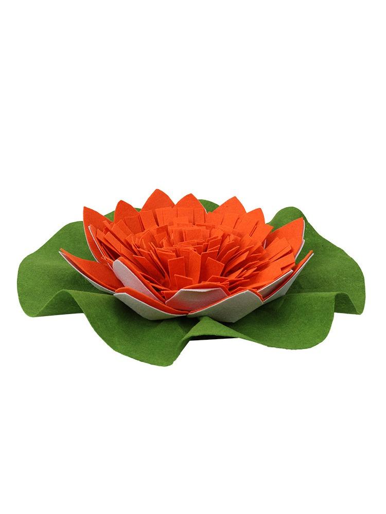 

Pet Sniffing Pad Play Mat Dog Training Blanket New Original Lotus Dog Feeding Mat Pet Products 43 43 10cm оранжевый