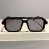 Punk Square Frame Sunglasses Block Glare Street Photos Decoration Uv Resistant Sunglasses Eye Protection Eyewear