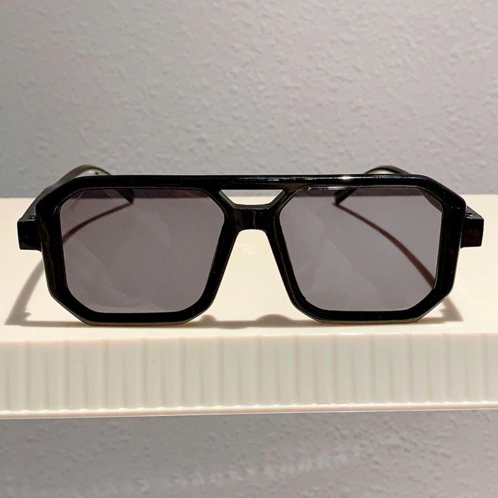 Punk Square Frame Sunglasses Block Glare Street Photos Decoration Uv Resistant Sunglasses Eye Protection Eyewear