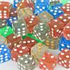 6 Sided Glittering Dice Collection for Tabletop Game Gambling Entertainment Party-16mm Square Corner D6 Dice with Standard Dots