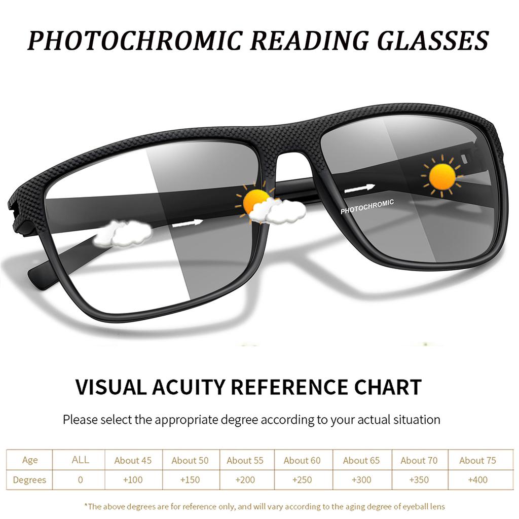 3-Pairs Classic Photochromic Reading Glasses Anti-Blue Presbyopic Eyewear  Retail Men Surf The Internet