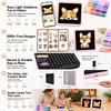 LED Bead Art Light Board, App Guided Fuse Beads Pegboard DIY Pixel Crafts, School Art Toy Birthday Gift Starter Set