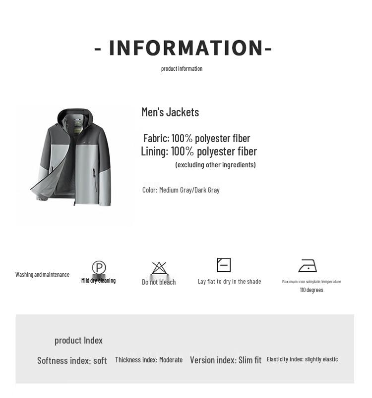 Hengyuanxiang Men's Hooded Casual Jacket 118590