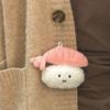 Kawaii Lovely Plush Sushi Toy Keychain For Women Girls Cartoon  Doll Key Ring Pendant Bag Decoration Accessories Gifts