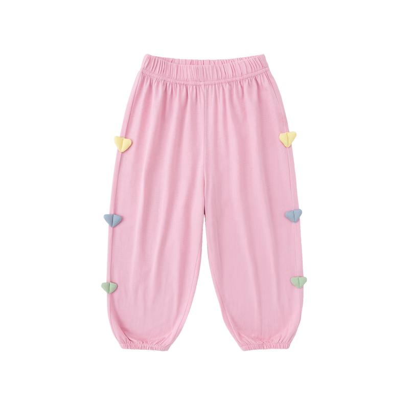 DUDUJIA Girls  100% Cotton Lightweight Summer Anti-Mosquito Pants 90
