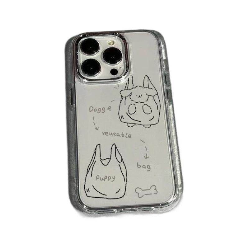 Bag puppy is suitable for Apple 11pro mobile phone case 11/11pro11 anti-drop transparent xr soft case 11plus/11.