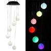 Solar Garden Wind Chime Led Ball Light With Gradient Colors For Outdoor Patio Decor