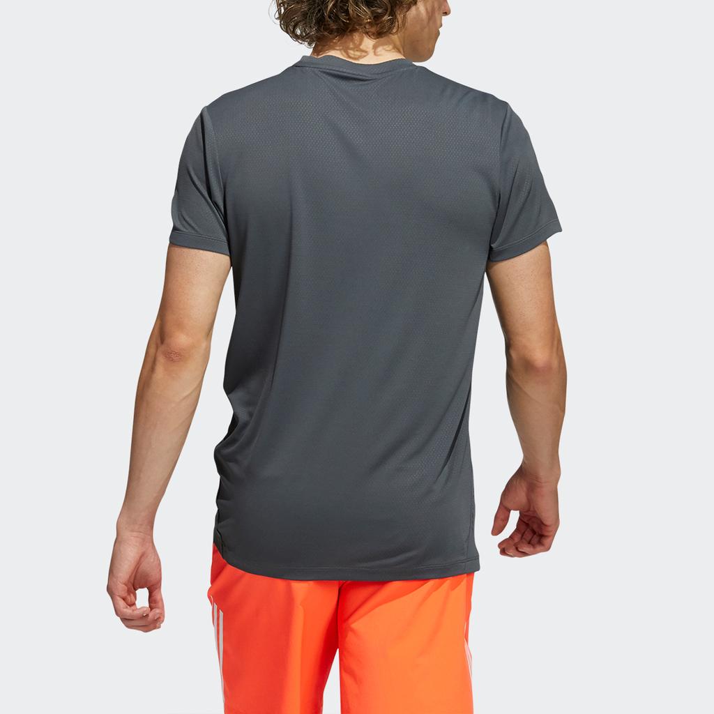 Adidas H.RDY 3S Logo Tee Men Tops Dark-Grey HF4216