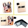 Anime Loid Anya Forger Yor PU Short Folding Wallet Coin Purse with Interior Zipper Pocket