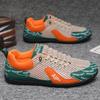 Summer Men's Flat Shoes 2025 New Breathable Mesh Sport Casual Shoes Fashion Non-slip Board Shoes Trendy Zapatillas De Hombre