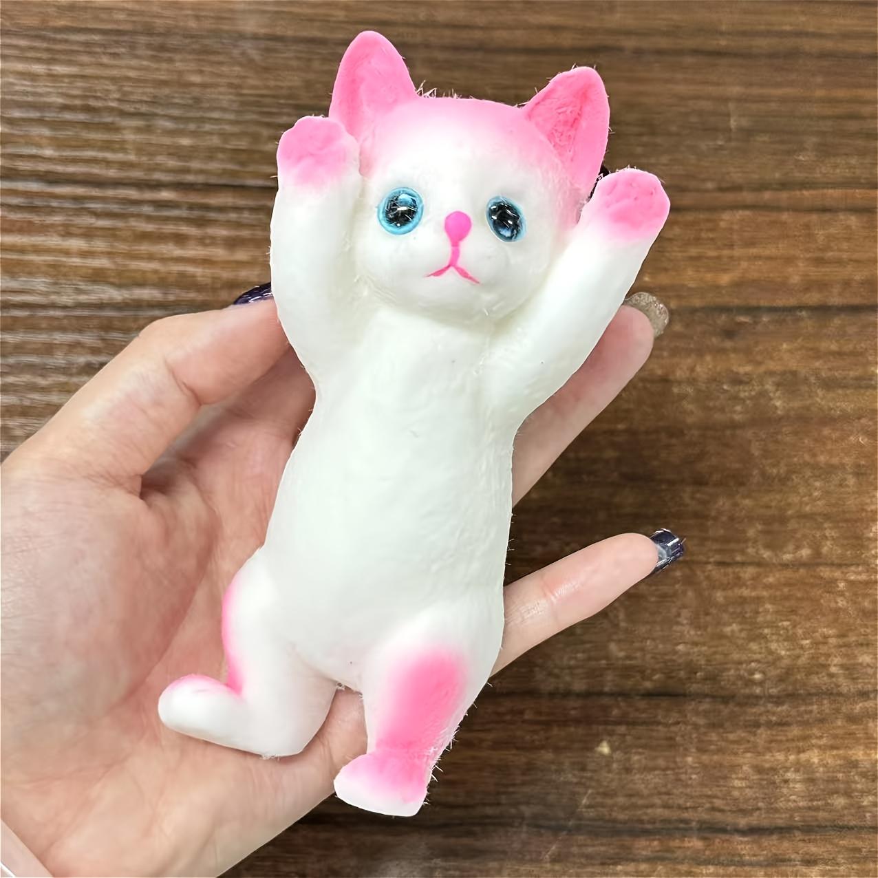 

2026 New Cute Raising Hand Cat Squishy, Soft Slow Rise Stress Relief Sensory , Desk Decor for Office Relax Holiday Party Gift Present