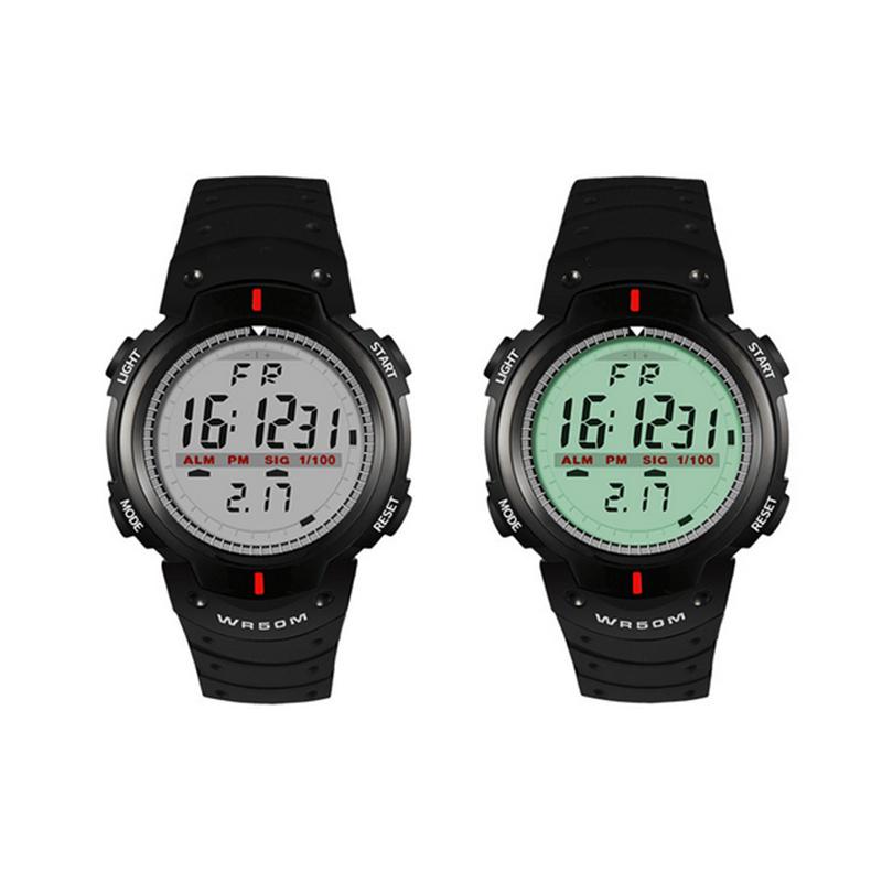 Electronic Sports Watches Multifunctional Waterproof Big Screen for Man Boys