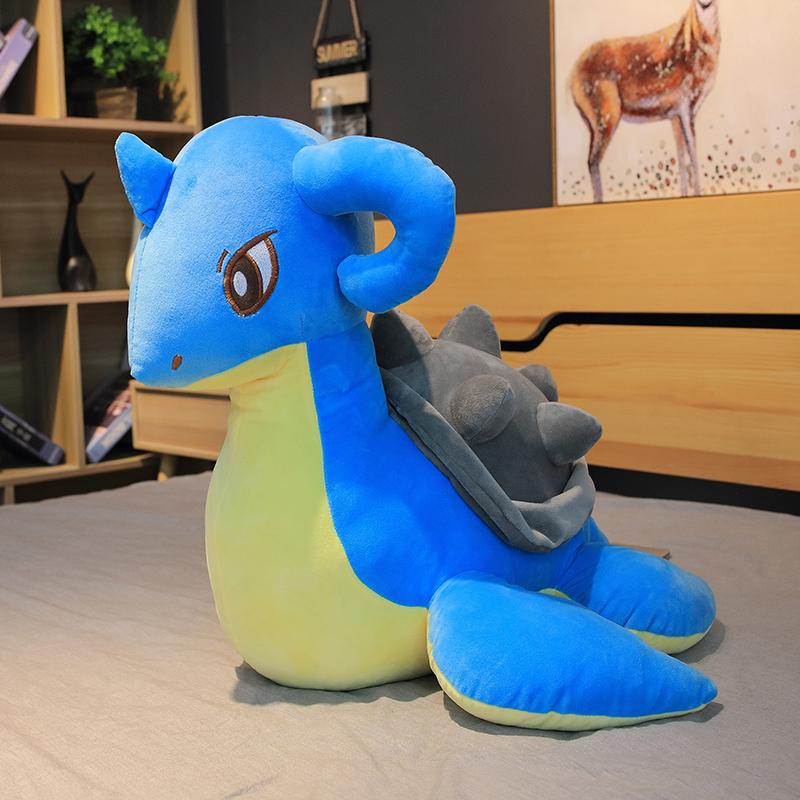 Cute Big Size Pokemon Plush Toy Stuffed Lapras Dragonite Dragonair Doll Throw Pillow Hug Plushies Christmas Gift