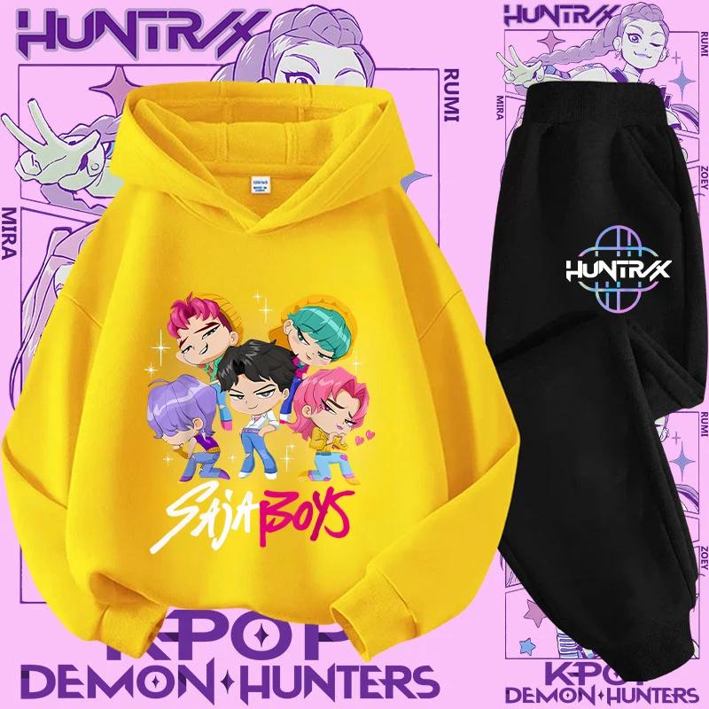 Ținută Streetwear Copii Hanorac K-Pop Demon Hunter Pulover Sweatshirt Anime Trening Desen Animat Fete Băieți Haine Copii