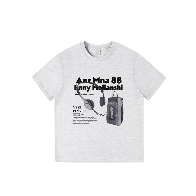 

Pure Cotton American Oversized Short-sleeved T-shirt for Women 2025 New Design Sense Niche Top M