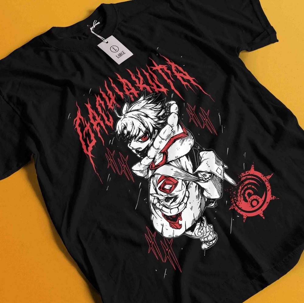 

Gachiakuta Том Футболка Японский Танкобон Хоррор Манга Аниме Подарочная Футболка Все Размеры L