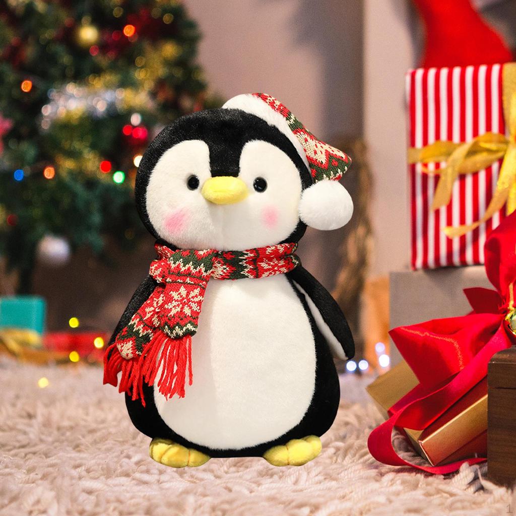 Penguin Plush Toy Cuddle Baby Shower Gifts Holiday Christmas Home Decoration for