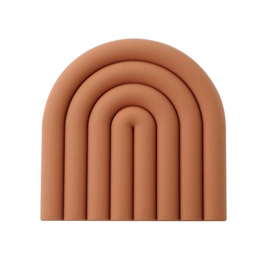 Rainbow Silicone Pot Mat Heat Resistant Trivet for Hot Dishes Non-Slip Table Placemat for Kitchen Home Bar Outdoor Use