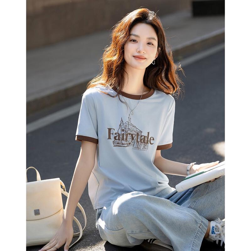 Demana Vitality Chic Letter Print T-Shirt L