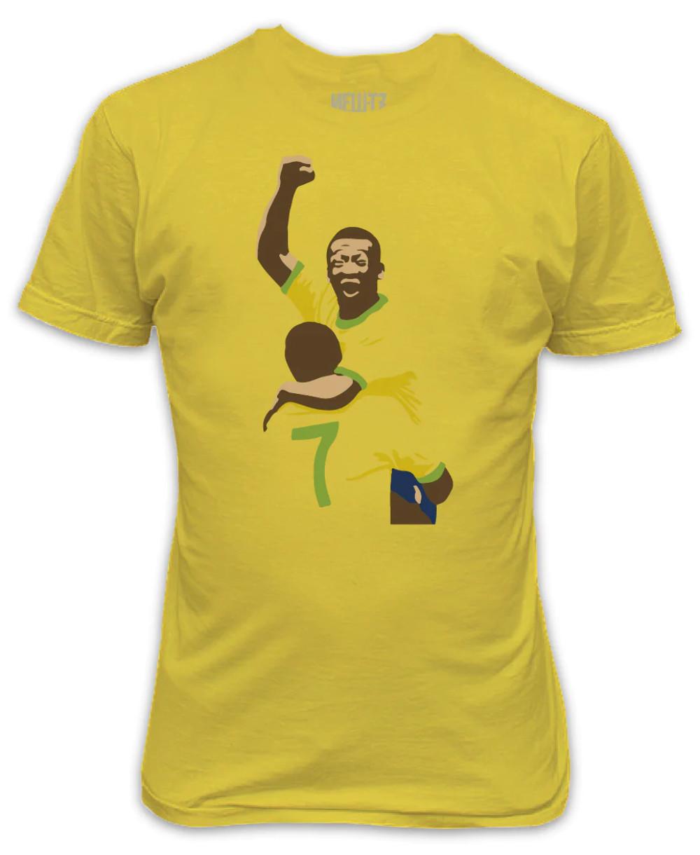 Pele Celebration T-Shirt Brazil World Cup winning legend XXXL