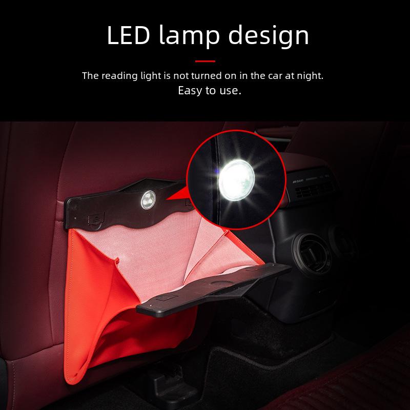 Car Hanging Trash & Storage Bag - Foldable for Front & Rear Seats