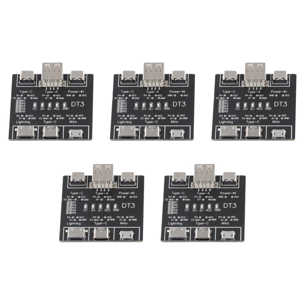 DT3 USB Cable Tester USB Type-C Date Cable On-Off Detection Data Cable Inspection Board USB Cable Checker for iOS Android