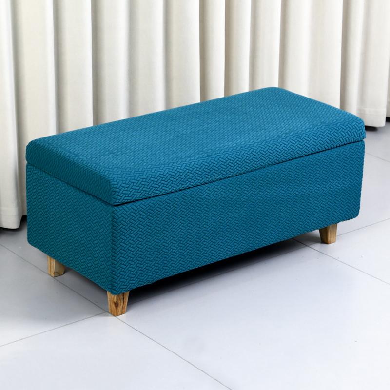 Rechteckiger Aufbewahrungshockerbezug, faltbarer Fußhockerbezug, Sofa-Fußstütze, Bankhocker-Schutz, Wohnzimmer, Büro, Heimdekoration