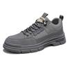 Tooling shoes autumn men's construction site work sports and leisure thick-soled wear-resistant retro low-top labor insurance tide shoes