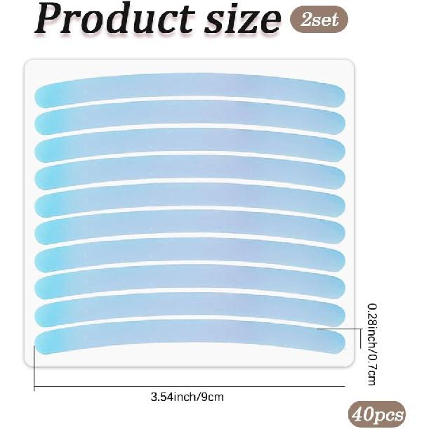 

40Pcs Car Wheel Reflective Decorative Strip Anti-Scratch Reflective Rim Stickers Wheel Adhesive Night ty Warning Decals Exterior Accessories for Car