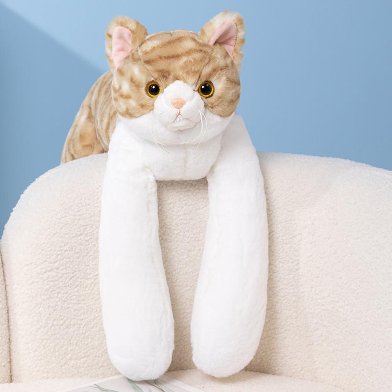 Touchably And Lifelike Soft Plush Cat Figure In Various Colors Ideal For Ages All