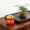 Chinese New Years Decoration Resin Money Tree Statues Blessing Bag Figurines Fengshui Ornament for Wealth Good Luck