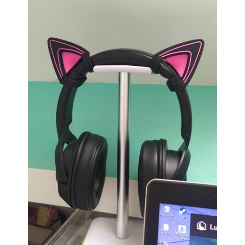 Silicone Cat Kitty Ears Lovely Attachable Accessory for Kraken V2 special/Kraken 2019/ Kraken TE /7.1 V2 Headphone