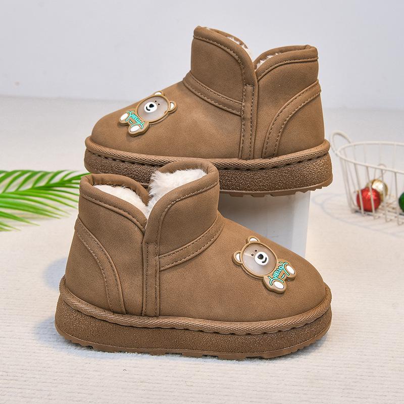 2025 Winter New Cotton Snow Boots: Thick, Warm, Anti-Slip for Kids