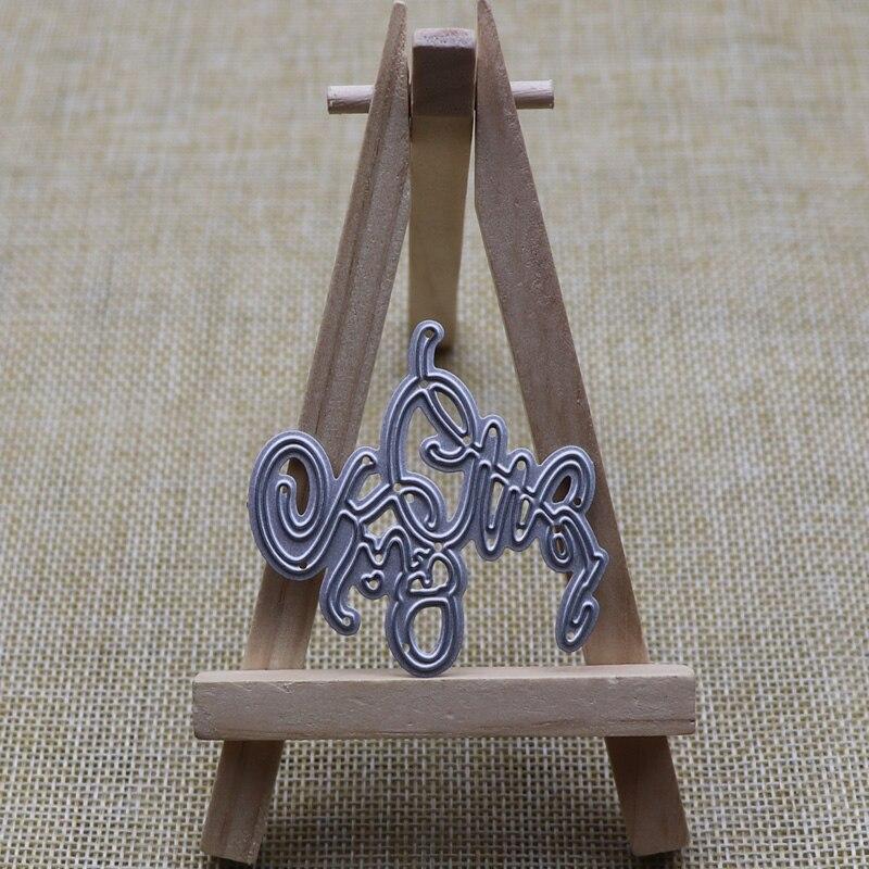 English Words Metal Cutting Dies Cut Die Mold Kiss Me Letter Scrapbook Craft Knife Mould Stencil