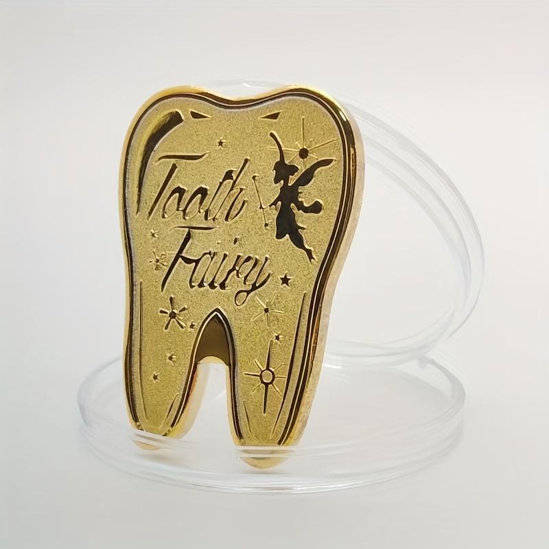 Fatina dei Denti Cambiare i Denti Monete d'Oro Regalo per Bambini Bambini Che Cambiano i Denti Monete da Collezione Monete Placcate Oro