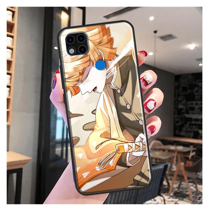 

Чехол Zenitsu Demon Slayer для Xiaomi Redmi Note 10 Pro Note 9 Pro Note 11 Pro 8T 9S 10S 10 9A 9T 9C Redmi Note11Pro Plus