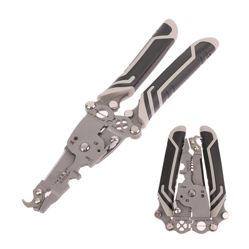 1Pc 18 In 1 Crimper Cable Cutter Pliers Foldable Wire Stripper Upgraded Multifunctional For Wire Stripping Shearing Cutting Tool