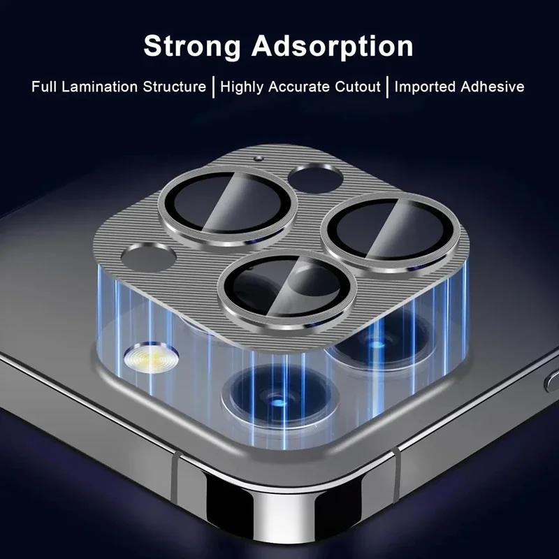2PCSMetal Camera Lens Protector Glass For iPhone 14 11 12 13 15 Pro Max Back Lens Protective Film For iPhone 15 14 Plus 12 13 Mini