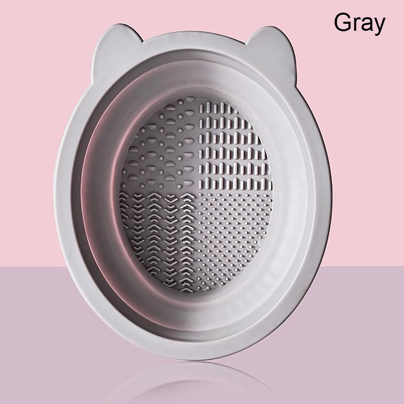 Medvědí uši Silikonová podložka na čištění štětců na make-up Krásné vejce Čištění štětců na obočí Podložka na čištění Přenosné ruční nástroje na make-up