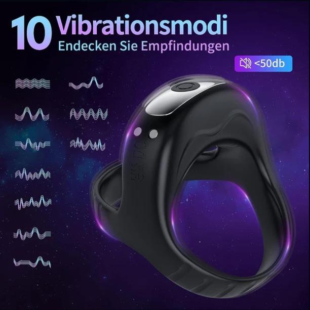 Penisring mit Bluetooth-Fernbedienung und Vibrationsfunktion, verzögerte Ejakulation, Penisring-Vibrator, Sexspielzeug für Erwachsene, Masturbator für Männer