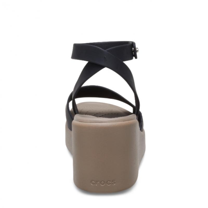 Crocs Women S Brooklyn Ankle Strap Wedge Bkm  24SwSd209406 