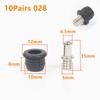 10Pairs Screw Clip Speaker Grill Pegs Kit DIY Plastic Audio Speaker Buckles Pin Type Ball Socket Net Cover Buckles