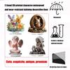 Acrylic Bunnies/Angel Statues Figurines Animal Figurines Sculptures Centerpieces Decorative Ornament for Home Office