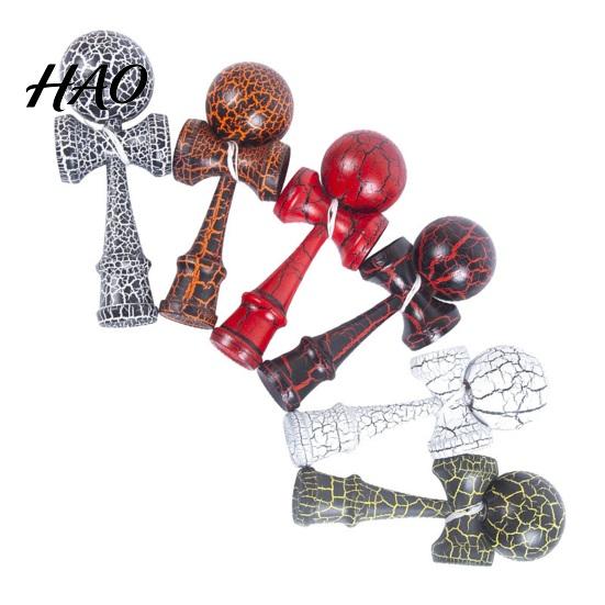 Street Performance Prop Solid Wood Kendama Ball Catch Toy, Professional Balance Durable Grip Classic Skill Fidget Toy for Focus Game, Hand Eye