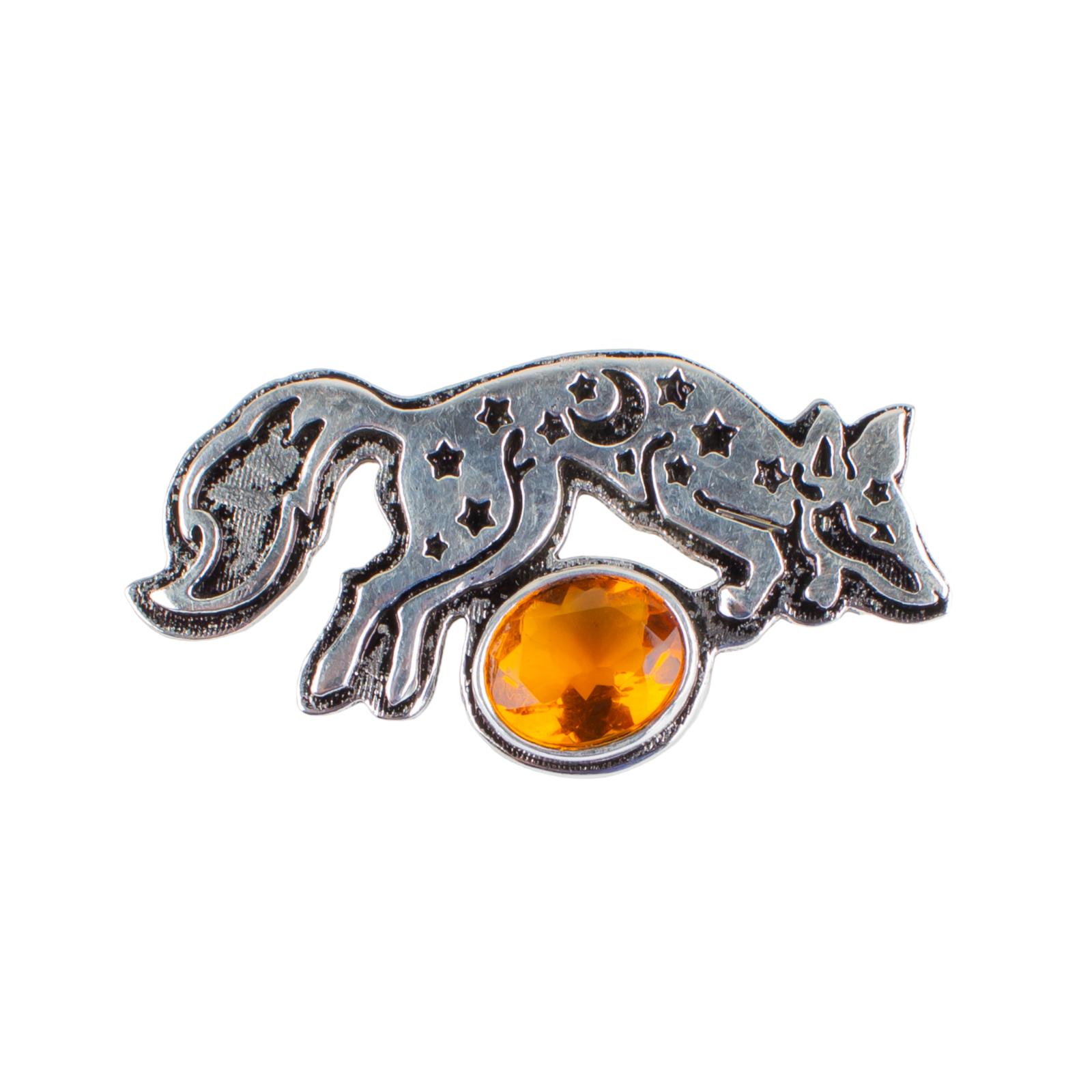 

Semi Precious Gemstone 925 Sterling Silver Good Luck Fox Jewelry Pendant 1.03 CP-7