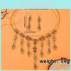 Punk Vintage Skull Jewelry Set With Alloy Chain Necklace And Earrings For Women