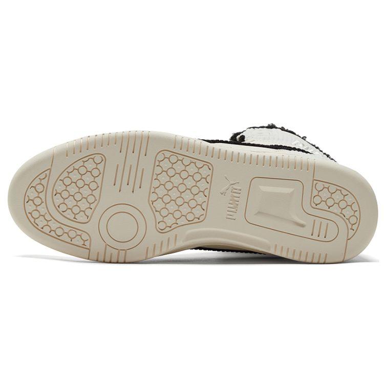 Puma Rebound Joy Fur Corduroy - Whisper White Unisex Sneakers Cream Black 385254-01