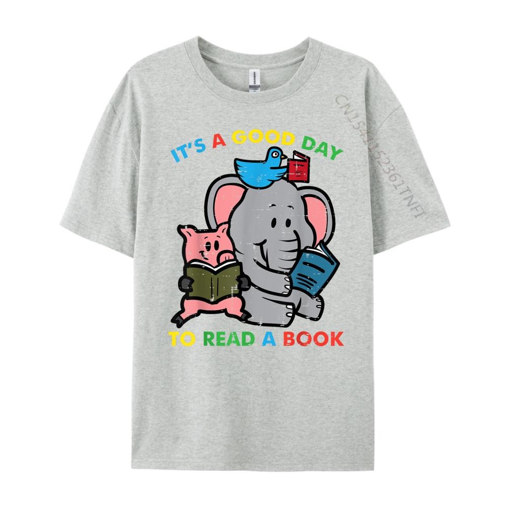 Its A Good Day To Read A Book Animals Reading Librarian Christian Tshirt Men Camiseta Masculina Big Size Easter Sunday