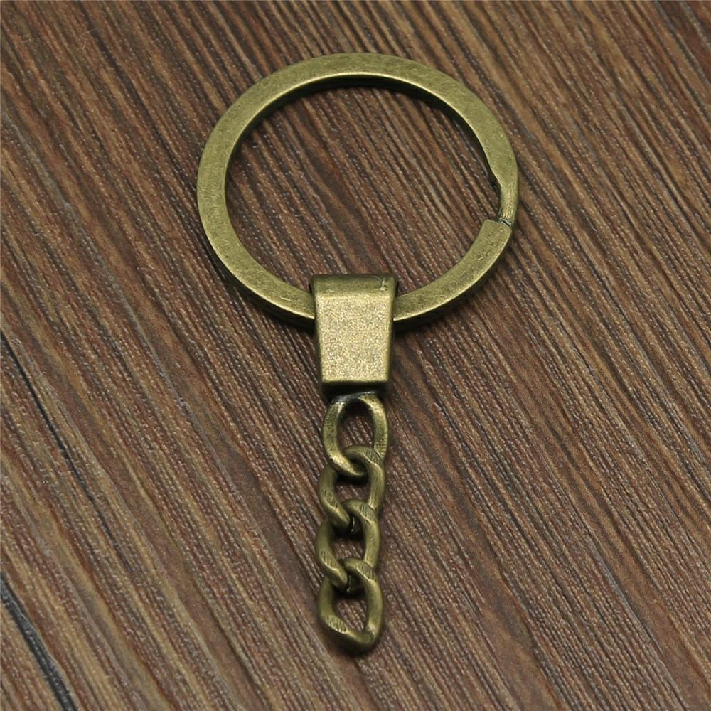 4 Colors 25mm 30mm Lobster Clasp Keychain With Extension Chain Jewelry Findings